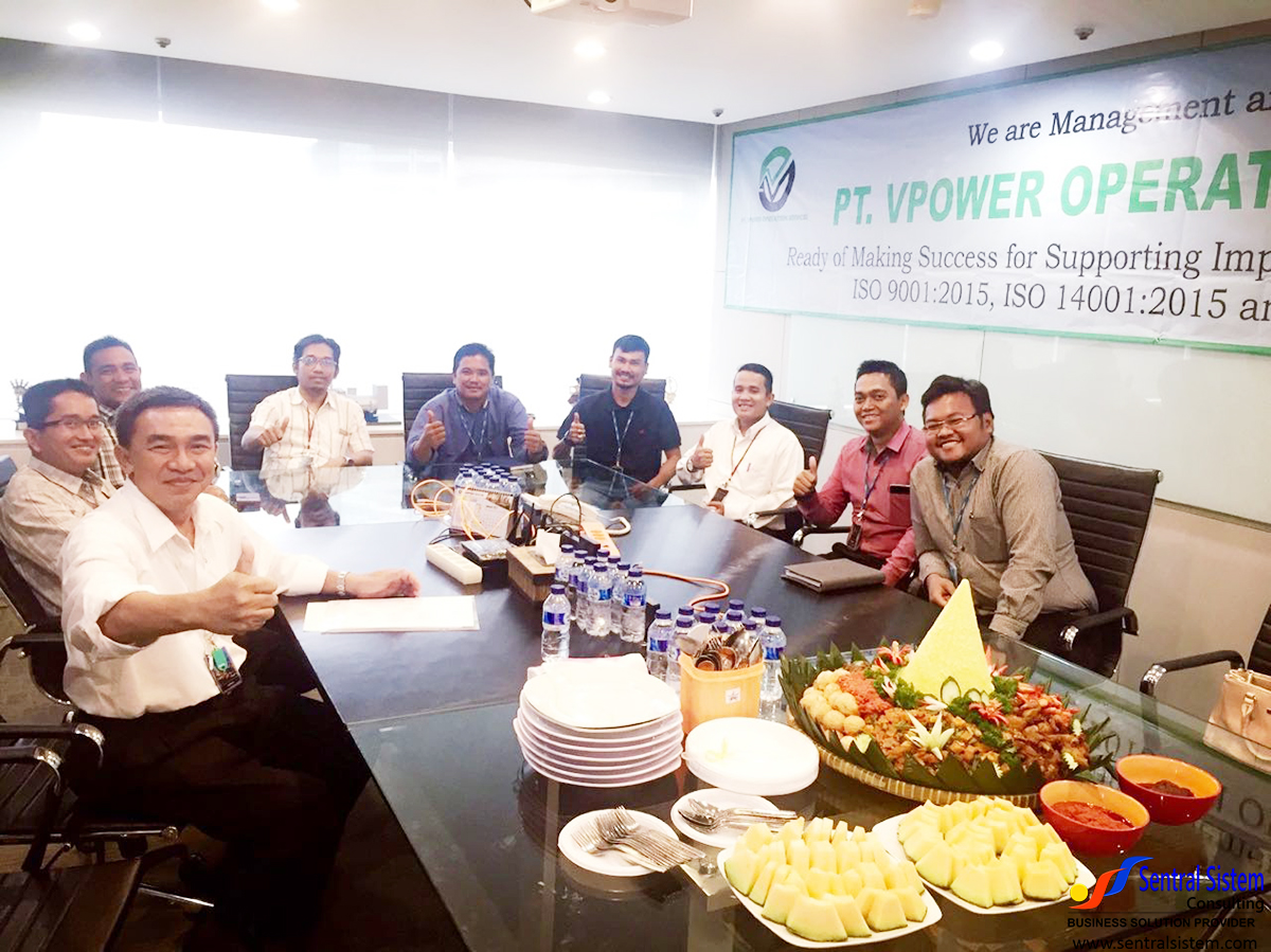 Konsultasi  Integrasi ISO 9001,14001 dan OHSAS 18001 PT  Vpower Operation Services 2017