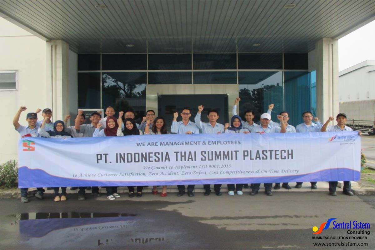 Konsultasi ISO 9001:2015  PT Indonesia Thai Summit Plastech Mei  2017